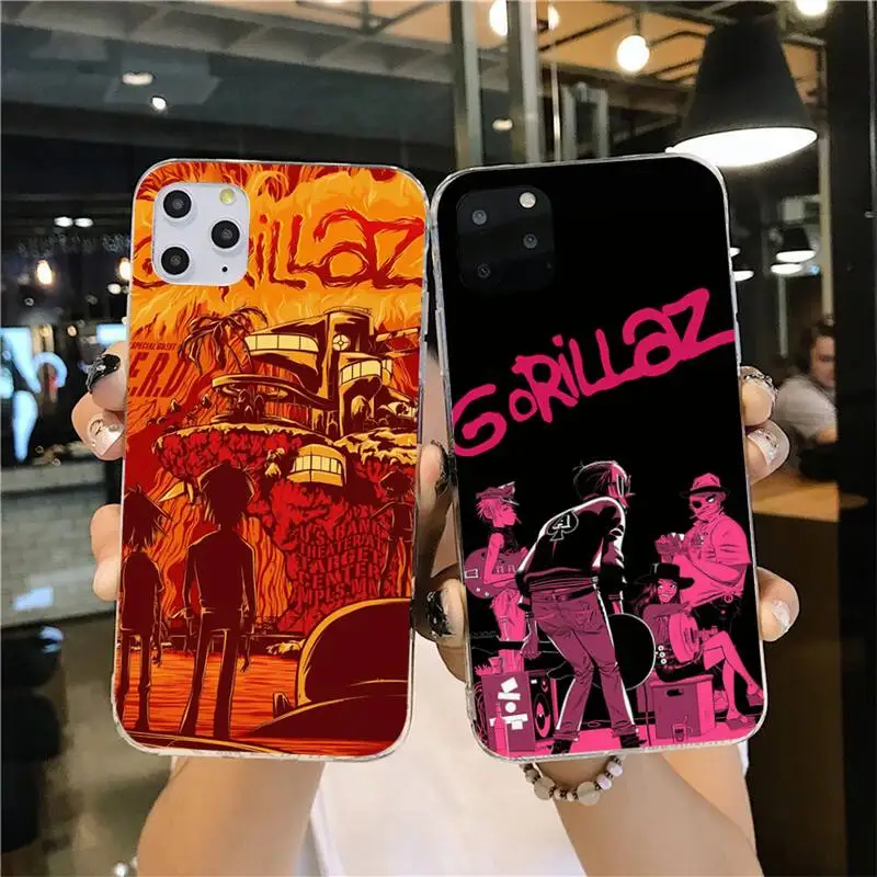 CUTEWANAN мультфильм GORILLAZ Виртуальная группа ТПУ мягкий чехол для телефона iPhone 11 pro XS