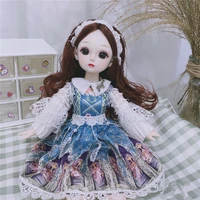 new 30cm bjd doll with 23 joints removable 4d eyes 16 little princess suit doll fashion dress up diy toy girls christmas gift
