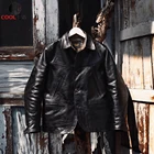 CDJ-82 Азиатский размер супер высшее качество тяжелая натуральная японская лошадиная кожа тонкая Классическая лошадиная Скрытая стильная куртка
