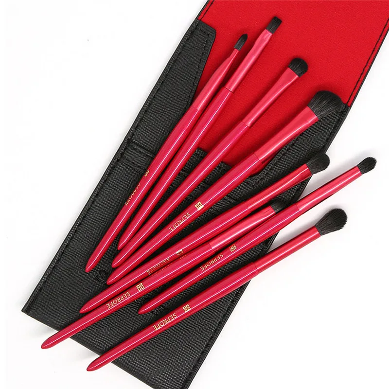 8 шт. рубиновые красные Синие Новые кисти для макияжа профессиональное