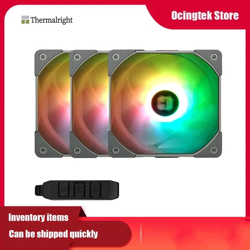 

Кулер для процессора Thermalright, 3 в 1 комплект, TL-C12S, 120 мм, 5 В/3 контакта, с подсветодиодный кой