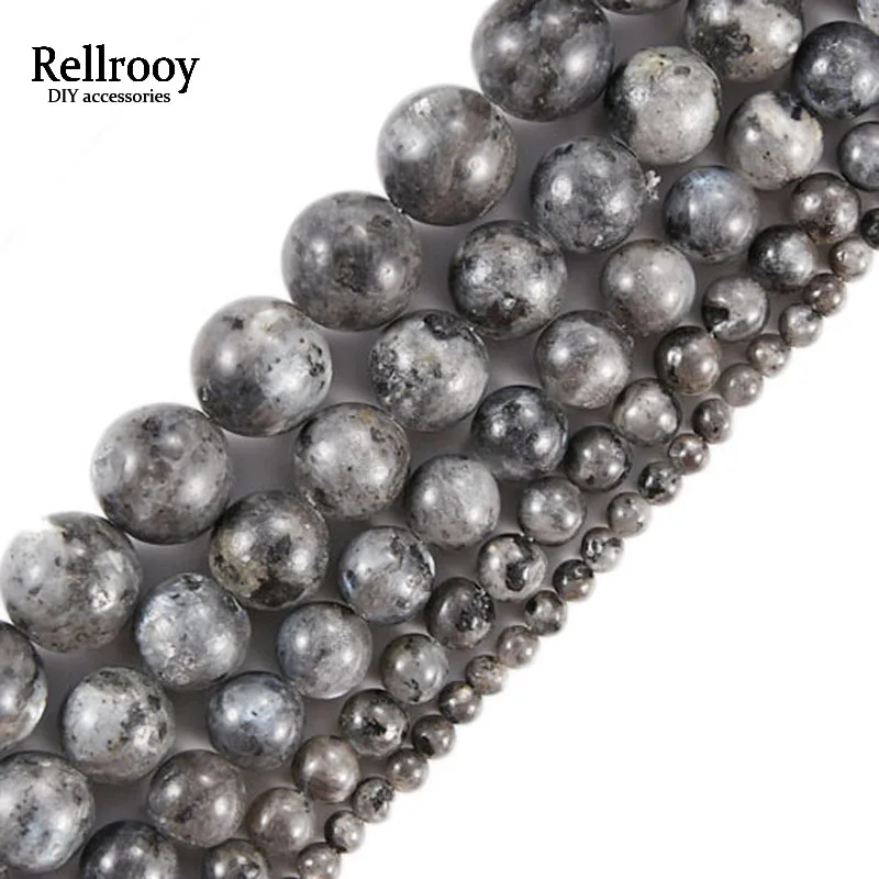 DIY натуральный черный флэш-памяти вулканического камня бусины Круглые