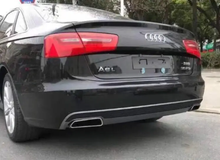 Для Audi A6 S6 обвес спойлер 2012- для Audi A6 RS6 ABS задний спойлер передний бампер диффузор защитные бамперы
