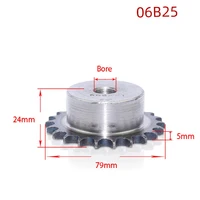 1pcs 06b chain drive sprocket 25 40 tooth carbon steel chain gear pitch 9 525mm industrial sprocket wheel