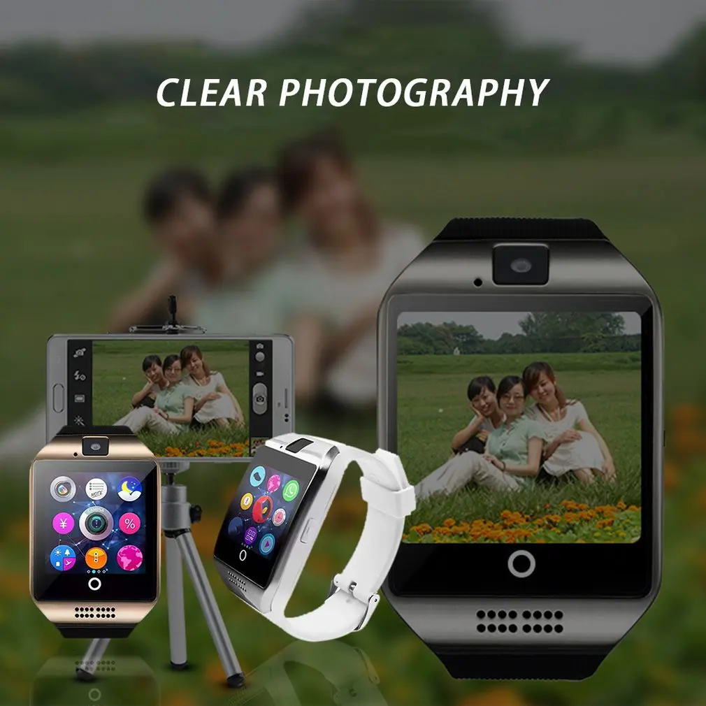 for q18 smart watch mobile phone exquisite card smart wear beautiful curved fashion watch gift professional free global shipping
