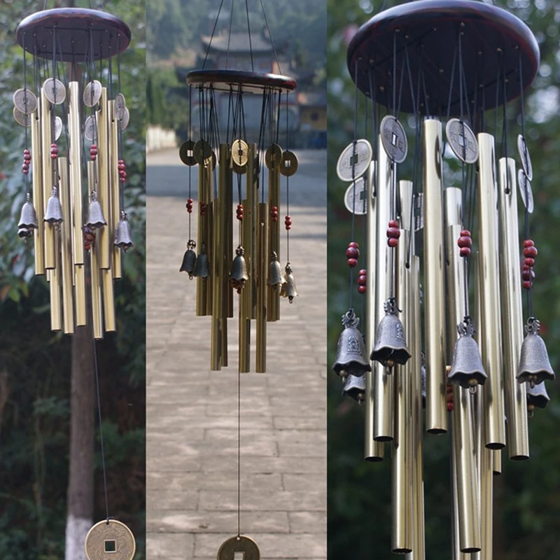 

Garden Wind Chime Home Decor Ornament Gift Outdoor Yard Charming Bells Copper 13xTubes Hot