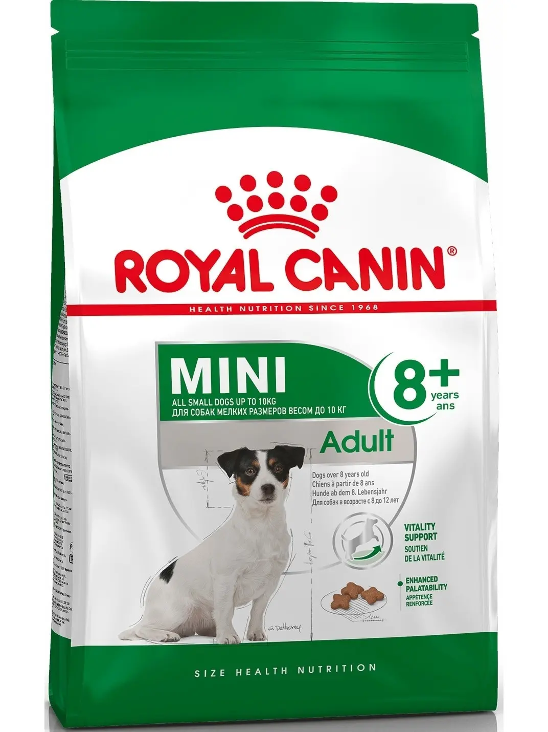 Royal Canin Mini Adult 8+ корм для собак старше 8 лет мелких пород 4 кг|Сухой собак| |