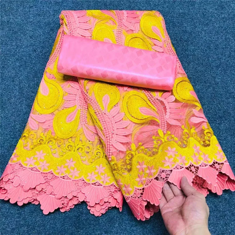 

Swiss lace fabric and Bazin Brode riche embroidery African 100% cotton fabrics Swiss voile lace popular Dubai style XM