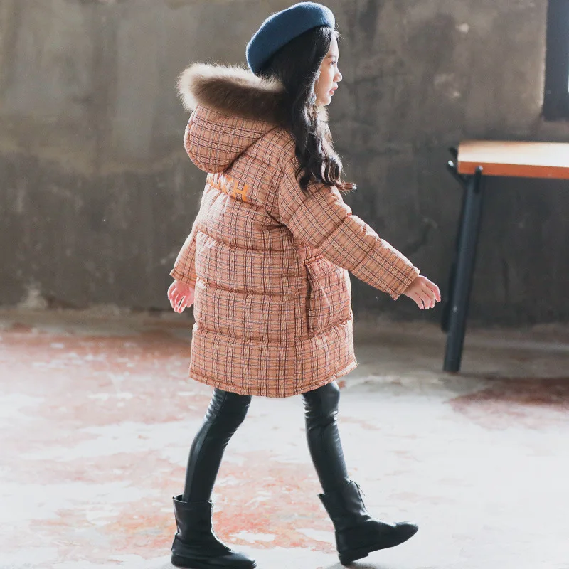 Детская куртка для девочек коллекция 2019 года зимняя пальто теплая верхняя одежда