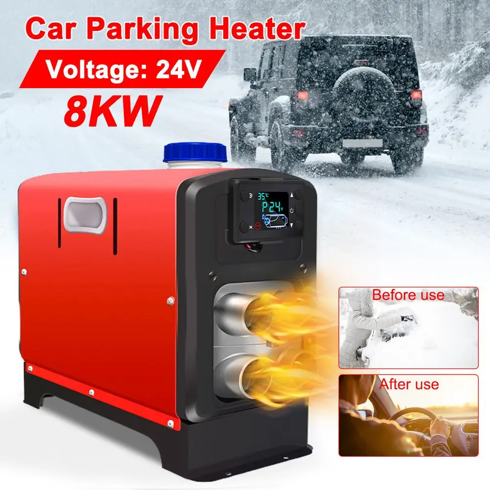 

All In One 12V 8KW Diesel Air Car Parking Heater Host Adjustable For Trucks Motor-Homes Boats Bus +LCD Key Switch+Remote Control