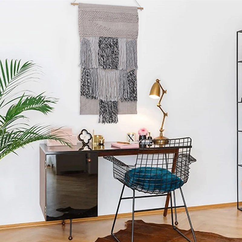 Ручная работа гобелен из макраме Настенный декор мусульманский орнамент Бохо