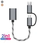 Новый 2 в 1 кабель-адаптер Type-C OTG для Samsung S10 S10 Xiaomi Mi 9 Android MacBook мышь геймпад планшетный ПК Type C OTG USB кабель