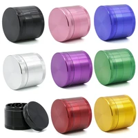 55mm of multicolor 4 layers grinder grinder herb pipe smoke spice mill manual crusher for smoking accessories
