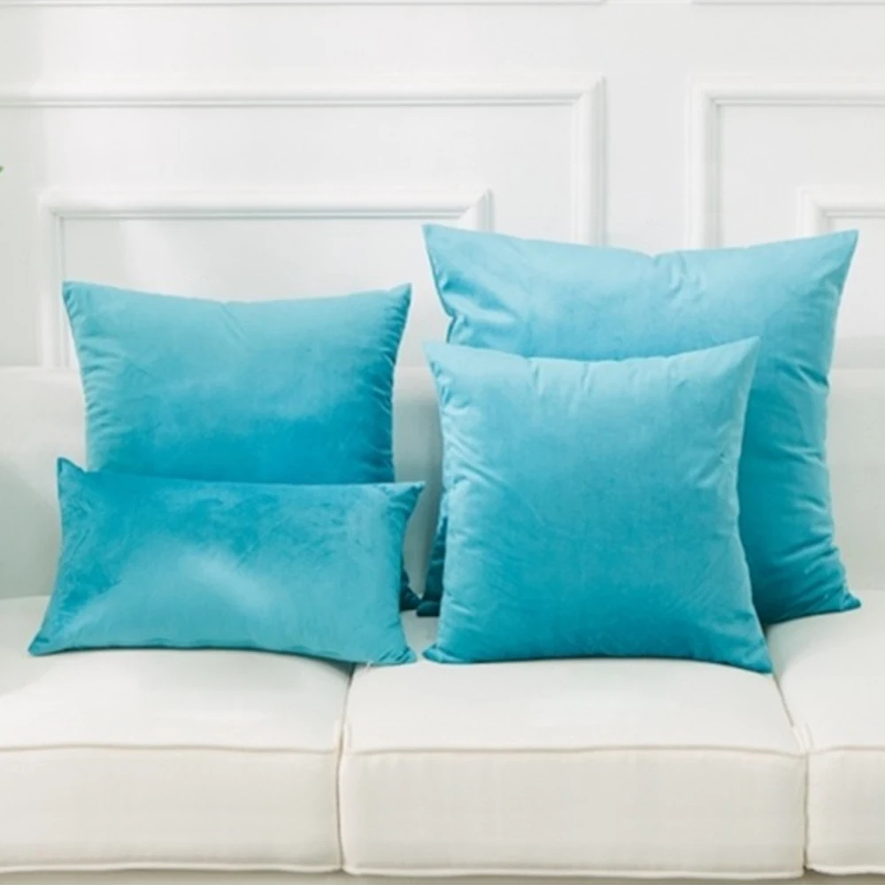 DIDIHOU 1 шт. однотонный чехол для подушки роскошная Удобная бархатная наволочка