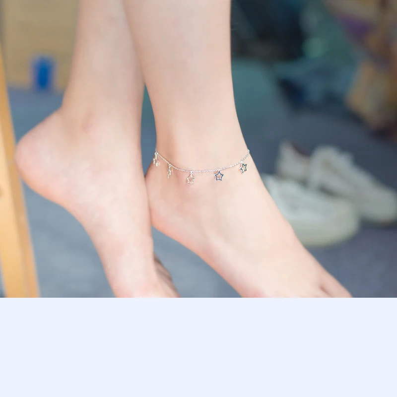 Colusiwei яркий цепь со звездами серебряные браслеты для женщин из натуральной 925