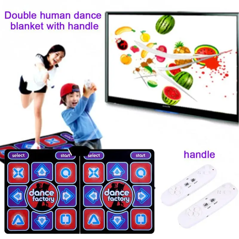 Лидер продаж! ТВ ПК компьютер 3D двойной танцевальный коврик Домашний комнатный