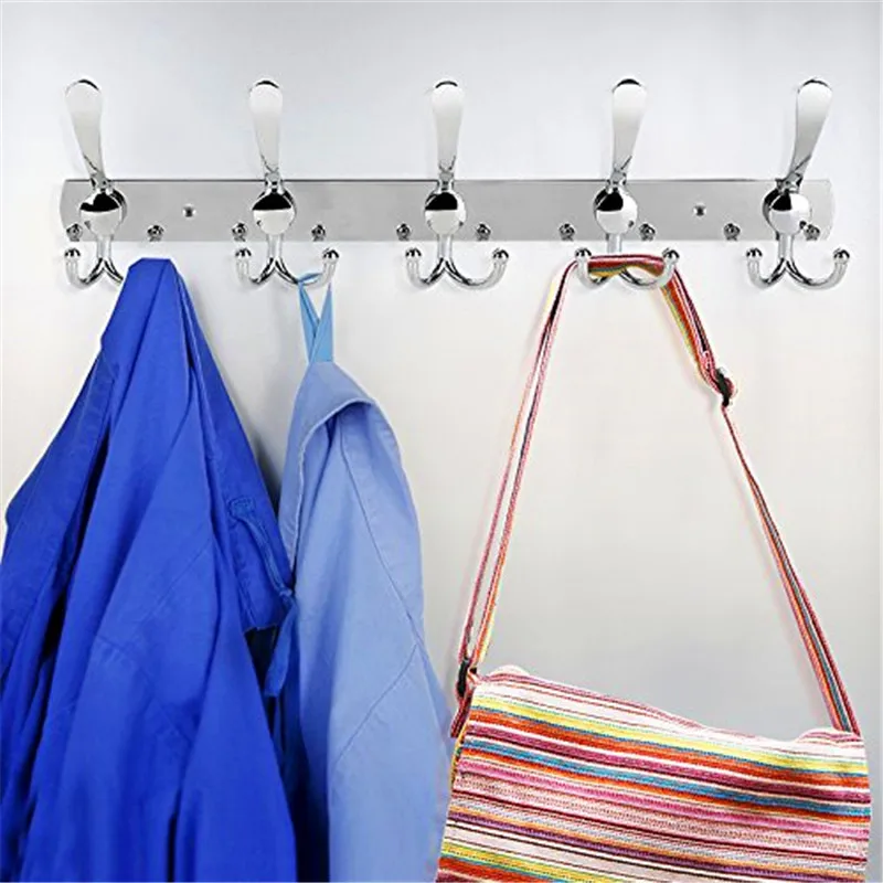 Настенный крючок 2 упаковки 15 крючков Крючки из нержавеющей стали 304 для пальто
