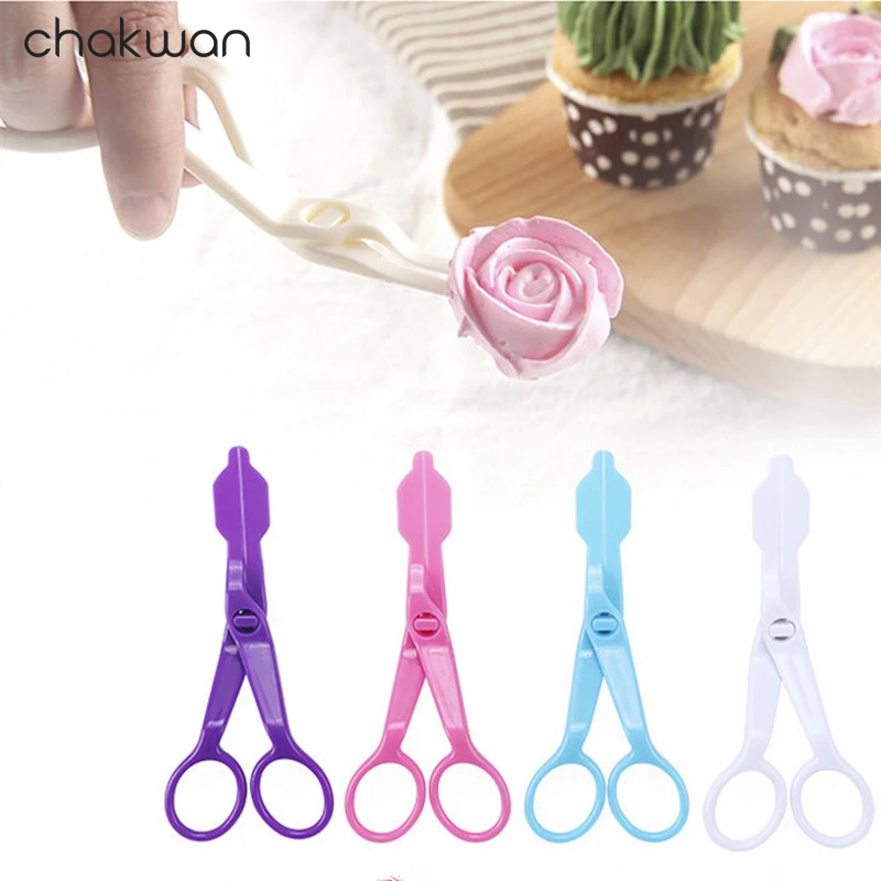 Цветочные ножницы для украшения ногтей 2 шт. безопасный податчик крема