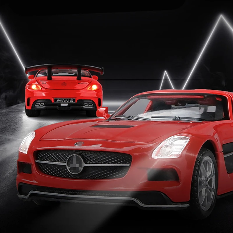132 benzs sls amg gt alloy sports car model diecasts metal toy vehicles car model simulation sound light collection kids gift free global shipping