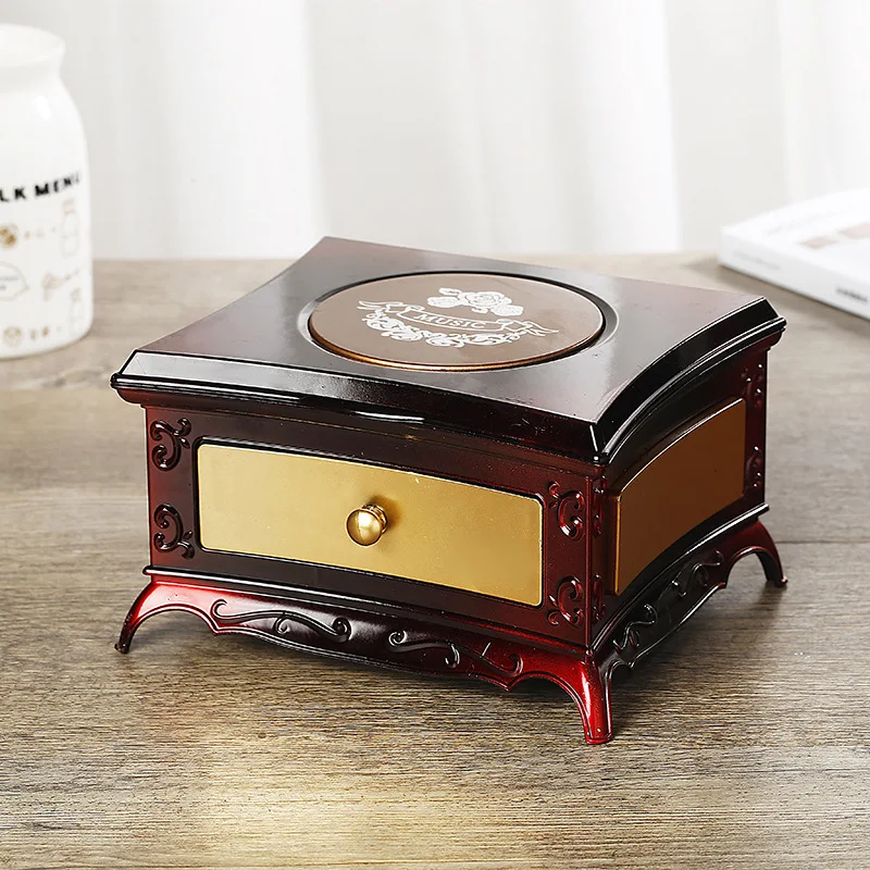 

Musicbox Makeup Mirror Jewelry Box Music Box Dancing Ballerina Drawer Girl Music Box Kids Musical Toy Gift Music Box Pink