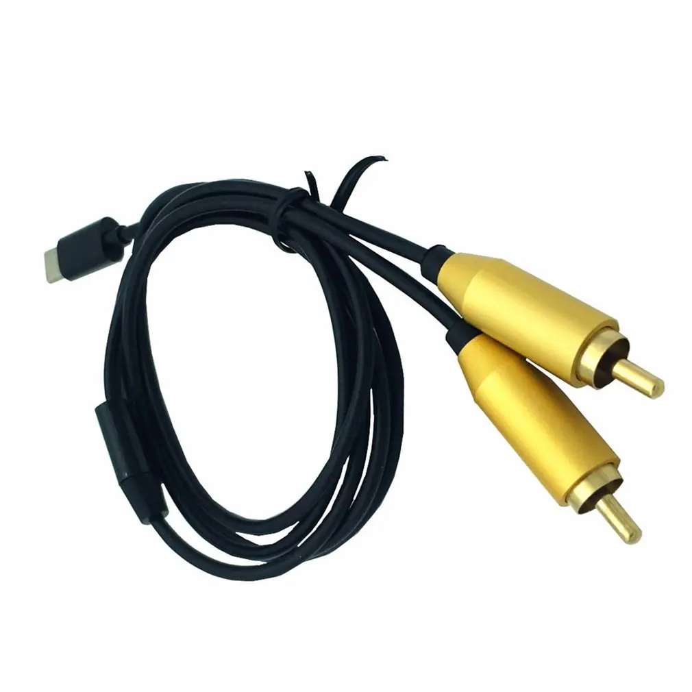 Аудиокабель с разъемом USB Type C на 2 RCA КАБЕЛЬ 2rca Jack типа для iPhone Sumsung Xiaomi колонок