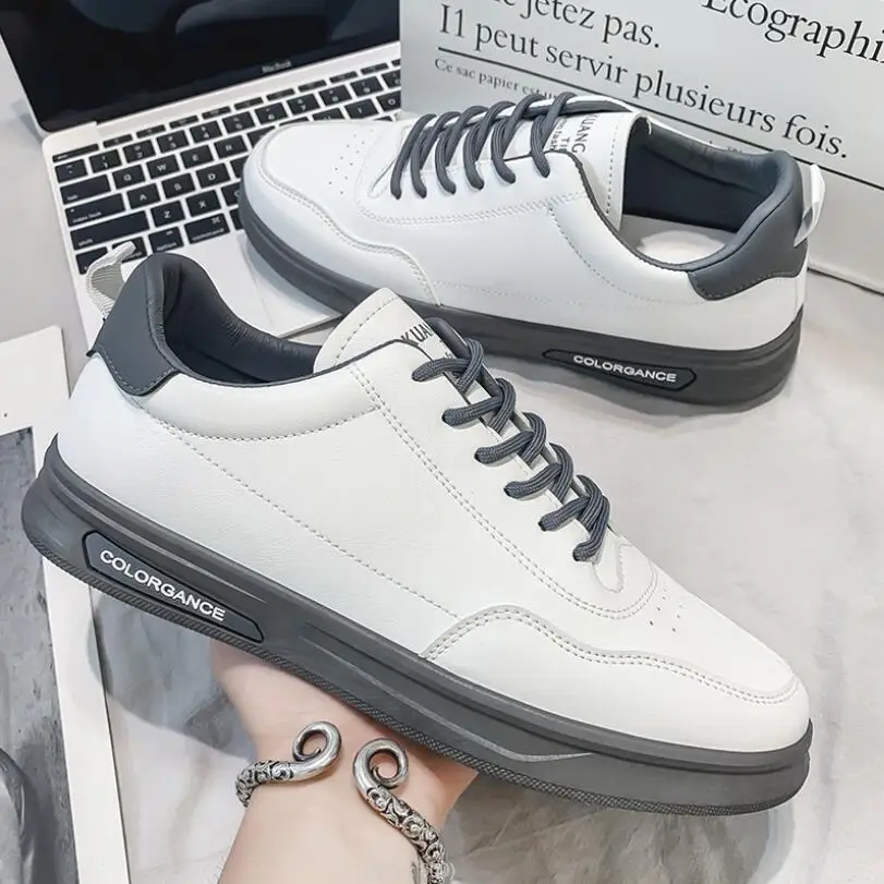 

2022 Spring autumn new men's shoes Sports leisure white sneakers shoes fashion Breathable student board shoes tenis masculino