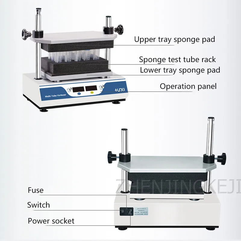 Несколько тестовых трубок Вихревой смеситель многотрубный бесщеточный