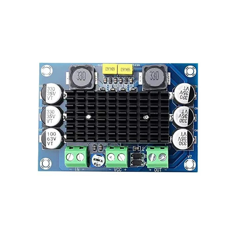 

XH-M542 TPA3116 DC 12-26 в 100 Вт одноканальная плата цифрового усилителя мощности для Arduino