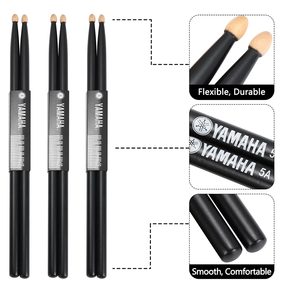 1 пара барабанные палочки из кленового дерева 5 А | Спорт и развлечения