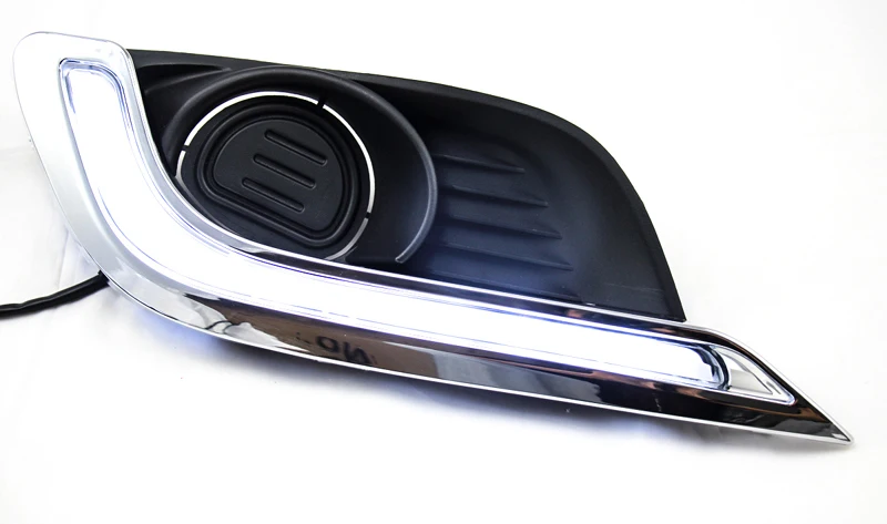 

2pcs For Chevrolet AVEO 2014 2015+ LED Daytime Driving Running Light DRL Car Fog Lamp 6000K White Light Turn Yellow Light