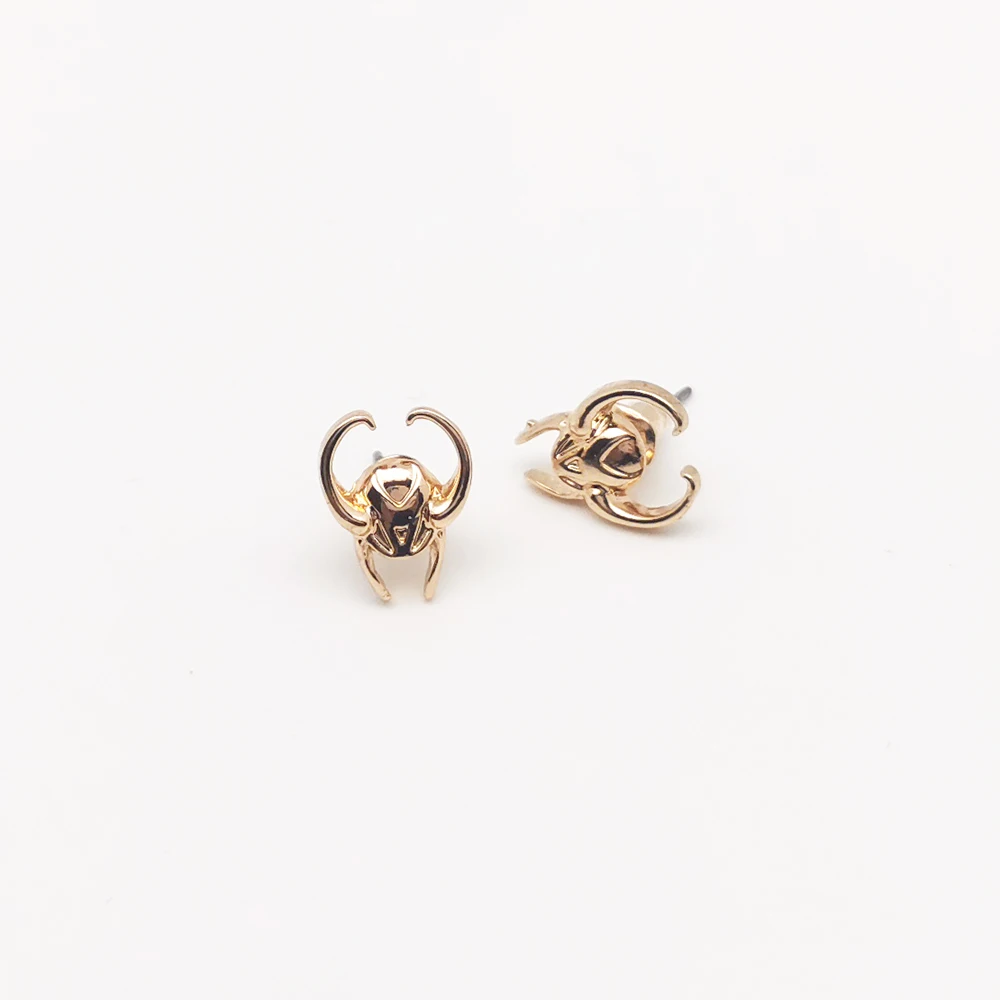 

FANTASY UNIVERSE Superhero Loki Stud Earring Cosplay High Quality Kawaii Metal Jewelry Woman Gift