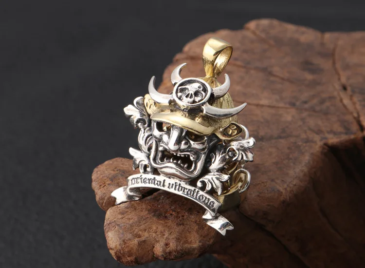 925 пробы серебряная маска воина броня подвеска мужские и женские ювелирные