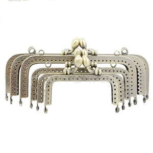 DIY Женская сумка для монет, металлическая застежка, прямая накатка, рамка для кошелька, пряжка, металлическая фурнитура