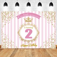 yeele baby princess birthday backdrops pink stripe party decor photozone banner photo photographic background photo studio props