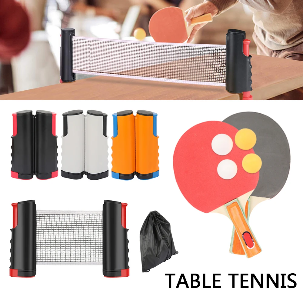

Home Ping Pong Set with Ball and 1.7M Table Net Table Tennis Racket Paddles Pingpong Training Accessories Indoor Sports Exercise