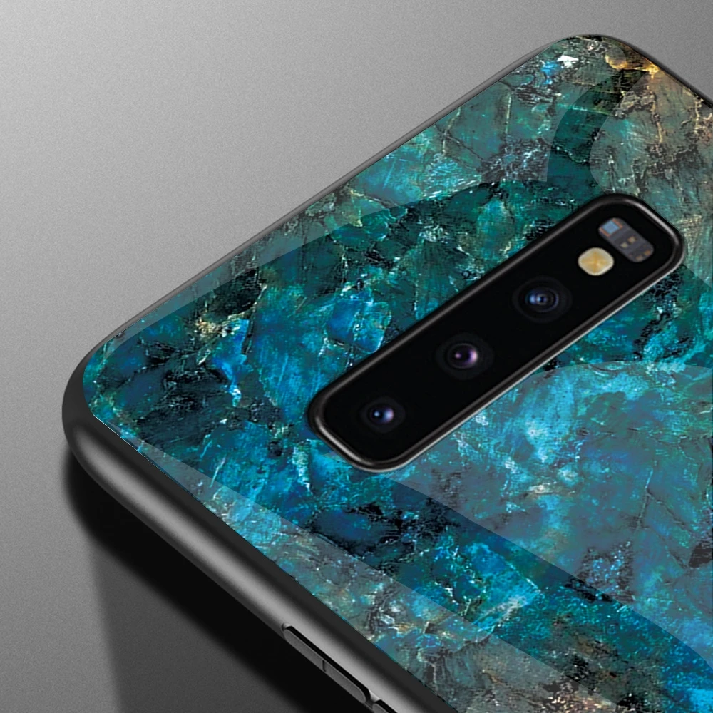 Чехол из мраморного стекла для Samsung Galaxy S10E S9 S8 S10 Plus A7 A8 A9 A6 J4 J6 J8 2018 J2 J5 J7 Prime J3 2017 Note 9 8
