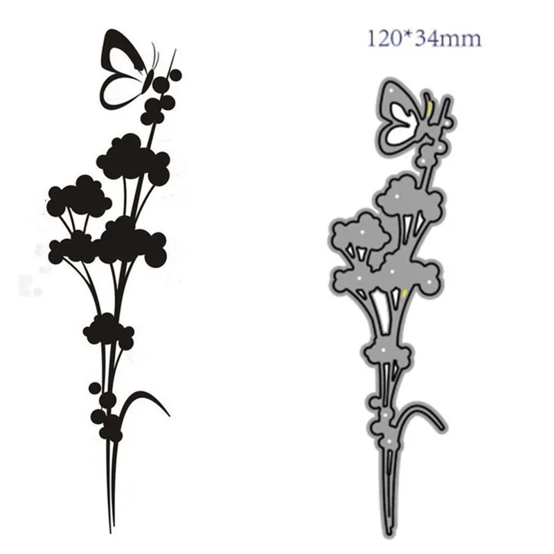 Металлические штампы для резки форма бабочек и цветов украшение скрапбукинга