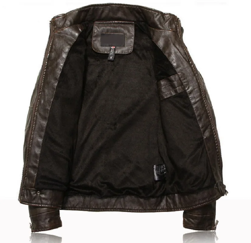 

LOVZON Brand Motorcycle Leather Jacket Men Men's Leather Jackets Jaqueta De Couro Masculina Mens Leather Coats