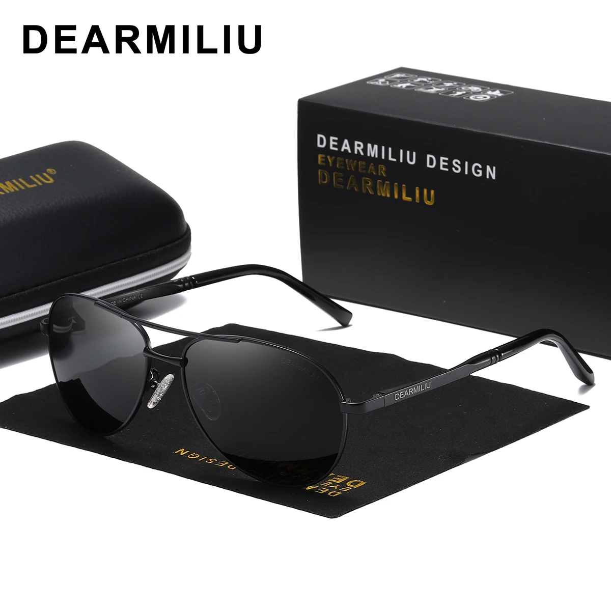 DEARMILIU, мужские солнцезащитные очки, фирменный дизайн, пилот, поляризационные, мужские солнцезащитные очки, очки gafas oculos de sol masculino для мужчин 1306