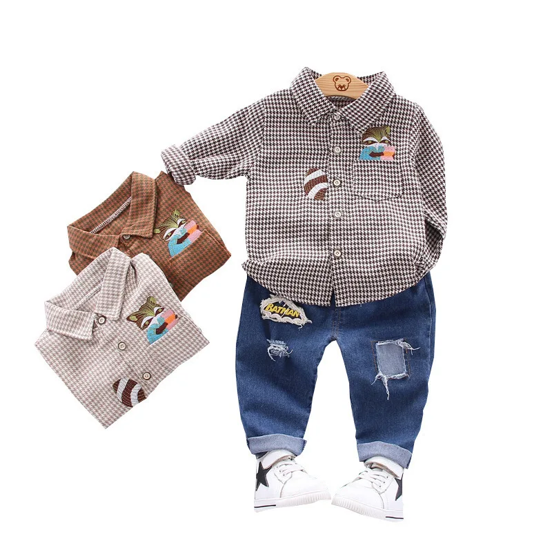 Новинка Весенняя детская модная одежда рубашка с мультяшным принтом для