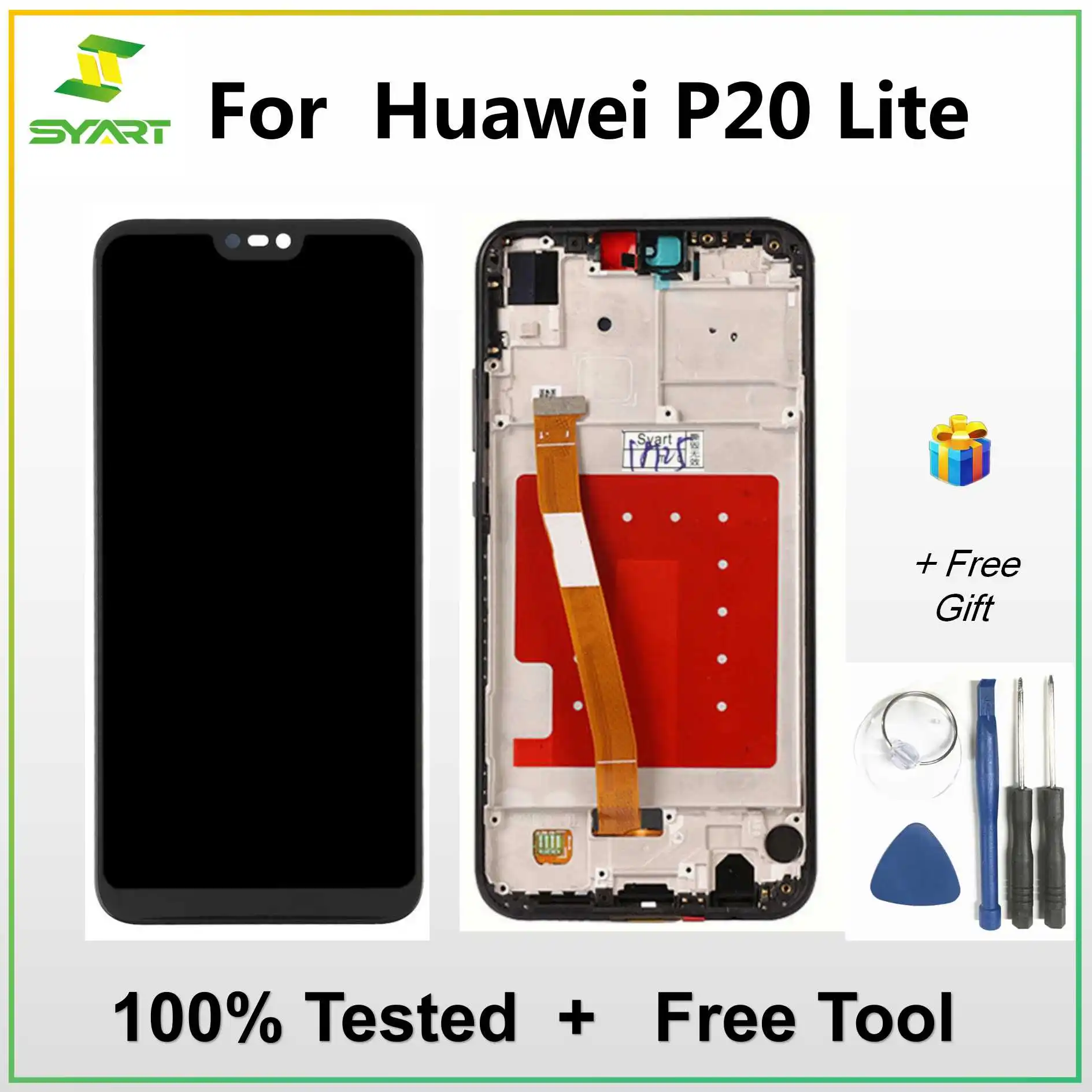 Для Huawei P20 Lite / Nova 3E ЖК дисплей сенсорный экран дигитайзер сборка запасные части