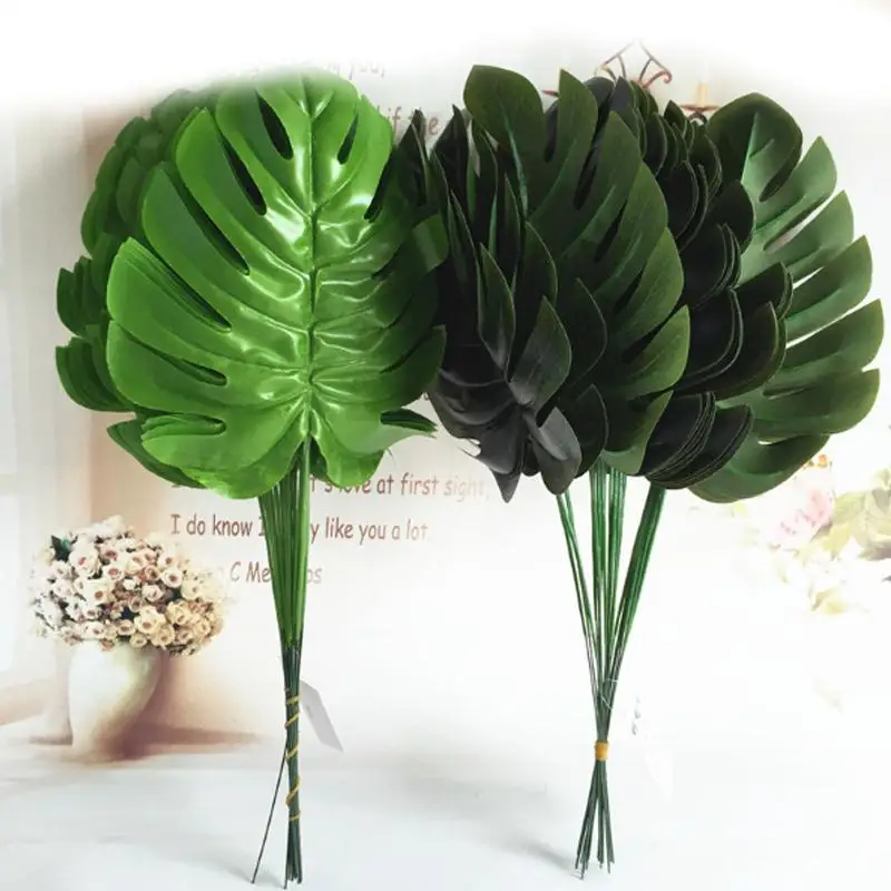 Искусственные растения пальмовые папоротники листья черепахи пластиковые