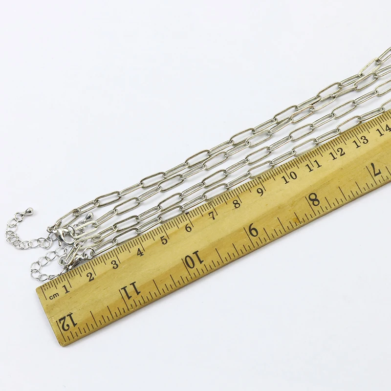 

10 Pcs Silver chain necklace Long jewelry necklace jewelry chain necklace Handmade Necklace design 7398