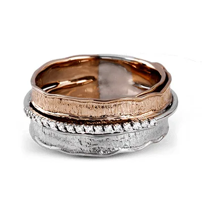 Женское золотое кольцо 14K с натуральным цирконием обручальное ювелирное изделие