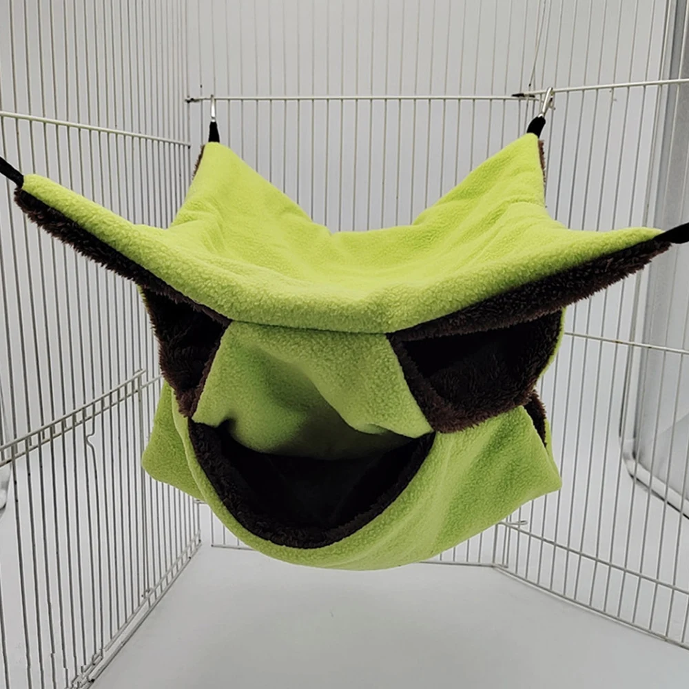 Hamster Hammock Birds Hanging House Small Animals Squirrel Cotton Beds Nesters Double Layer Rat Warm | Дом и сад