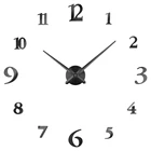 3D DIY большие настенные часы современный дизайн Бесшумная Наклейка на стену часы акриловое зеркало самоклеющиеся настенные часы для гостиной домашний декор