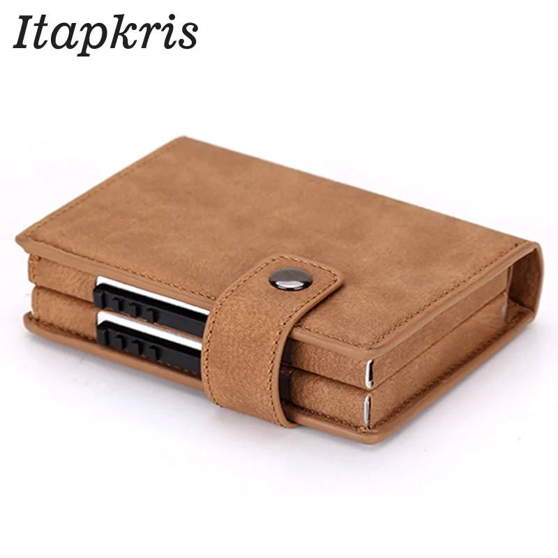 Itapkris мужской кошелек из искусственной кожи модный алюминиевый с монетницей