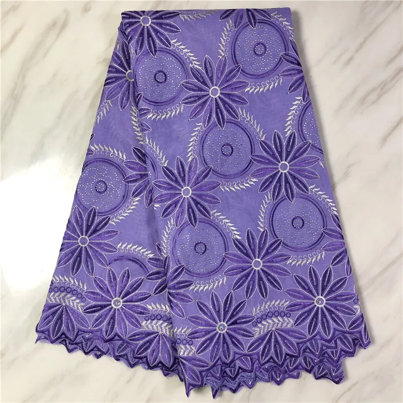 

Swiss Voile Lace In Switzerland Cotton African Swiss Lace Fabric With Stones Nigerian Dry Lace Fabric For Party Dress FPL96