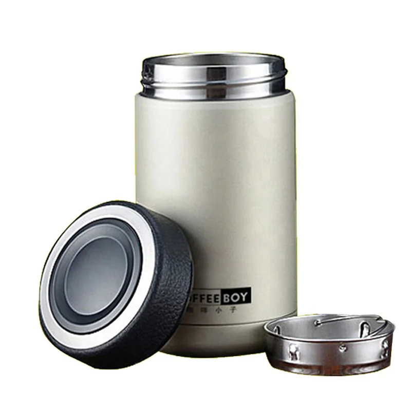 Coffee Boy 304 Stainless Steel Thermos Mug Thermo Cup Men Office Business Vacuum Thermal Bottle For Tea 380ml #BG01 thermocup | Дом и сад