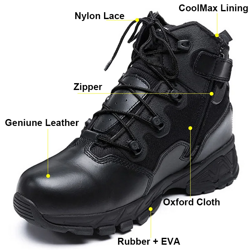 Военные боевые ботинки для мужчин пустынные тактические армейские ботильоны из